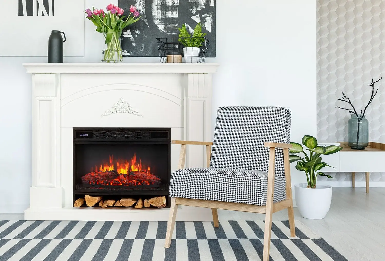 Semineu Klarstein Vulsini Dawn (White/Black)