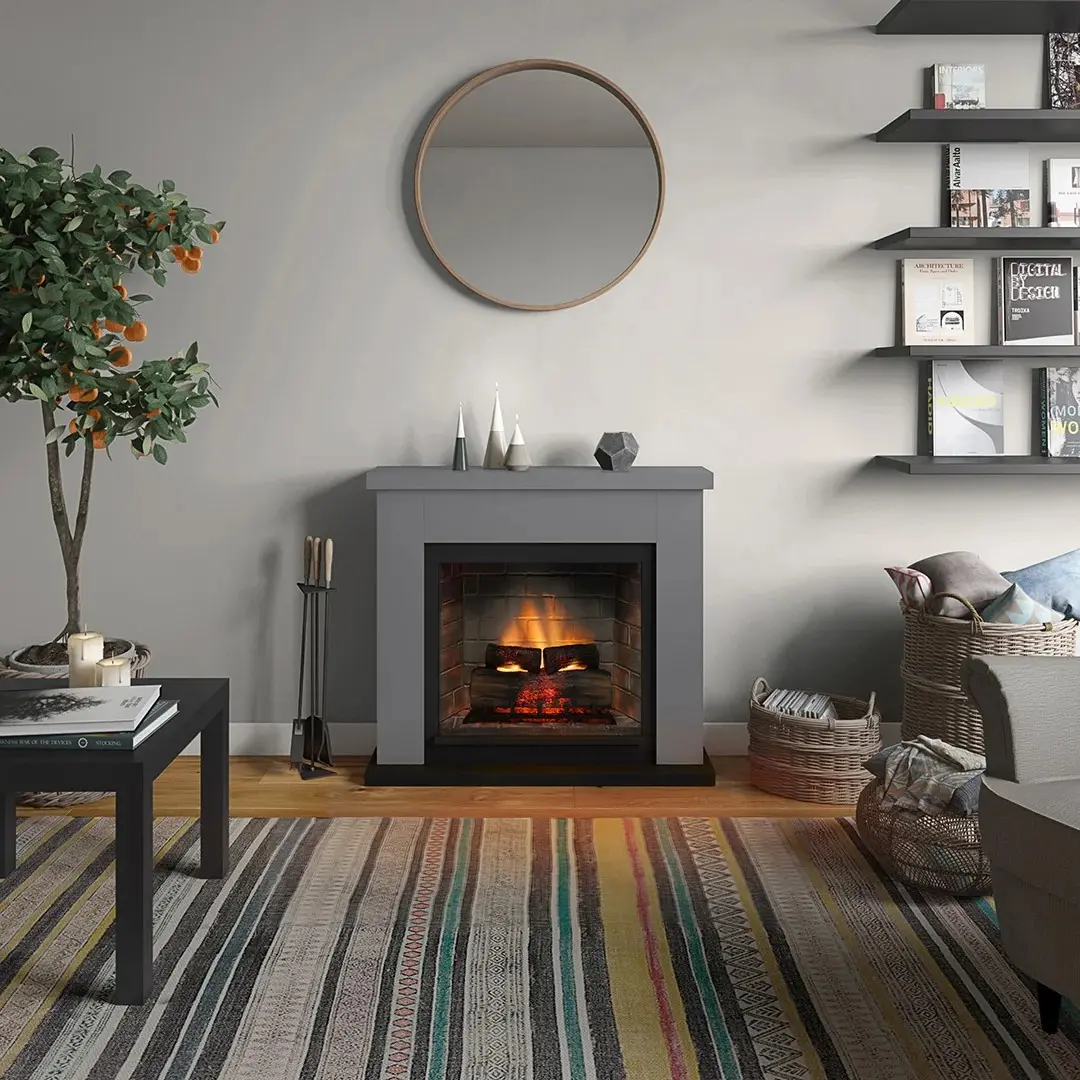 Каминокомплект Tagu Frode PowerFlame 2 (Solid Grey) - 3