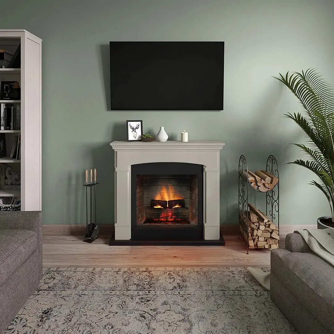 Каминокомплект Tagu Helmi PowerFlame 2 (Light Beige) - 3