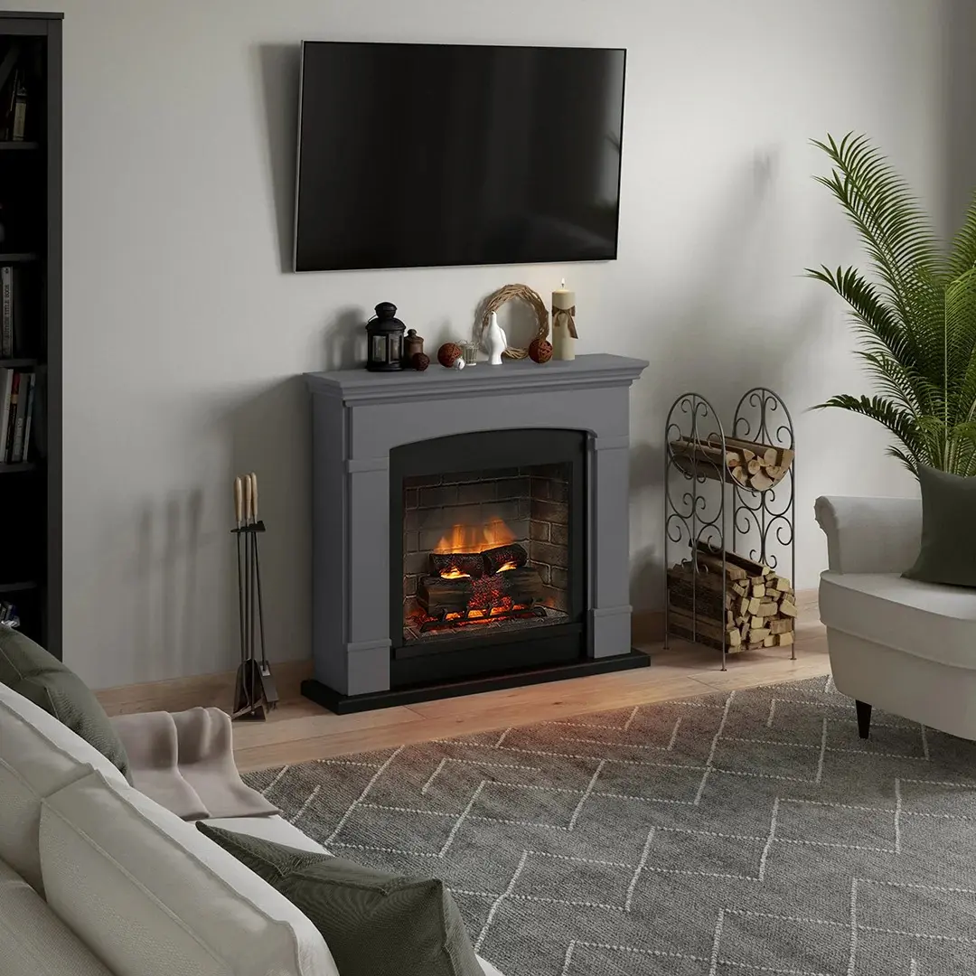Каминокомплект Tagu Helmi PowerFlame 2 (Solid Grey) - 4