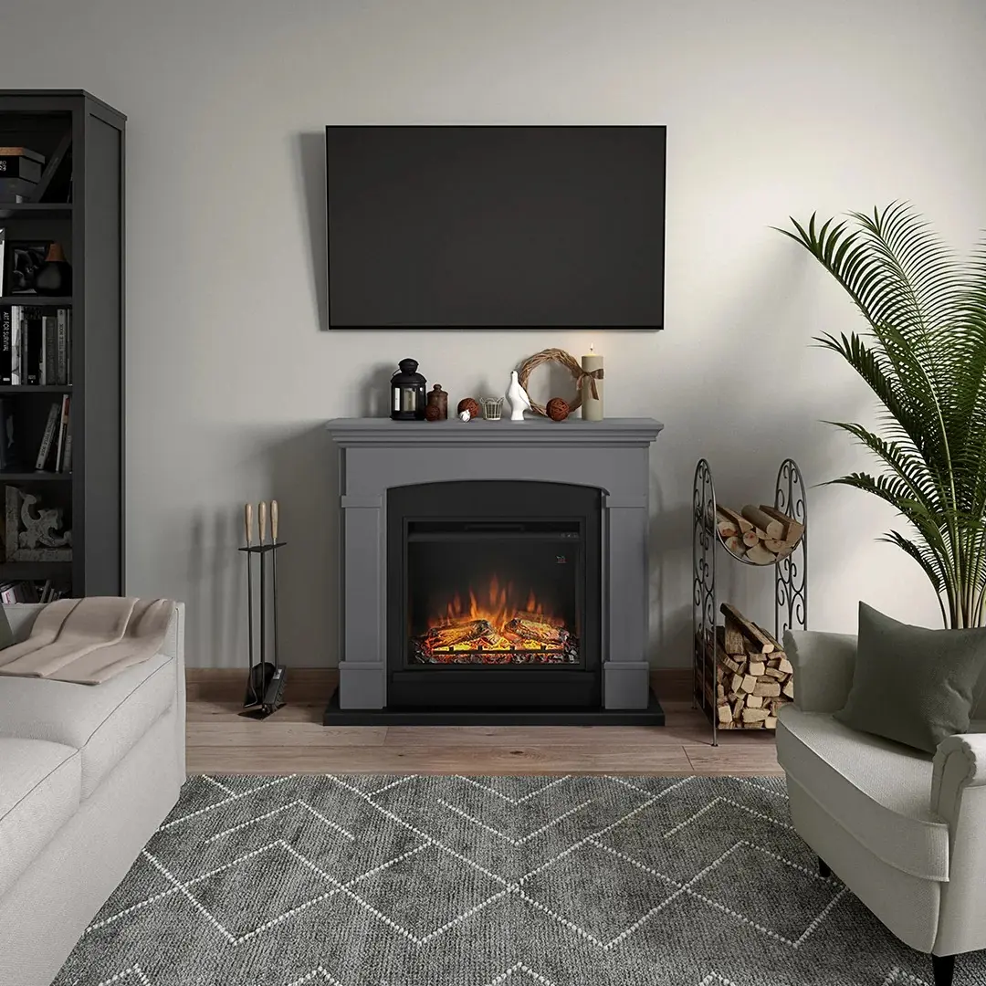 Каминокомплект Tagu Helmi PowerFlame (Solid Grey) - 3