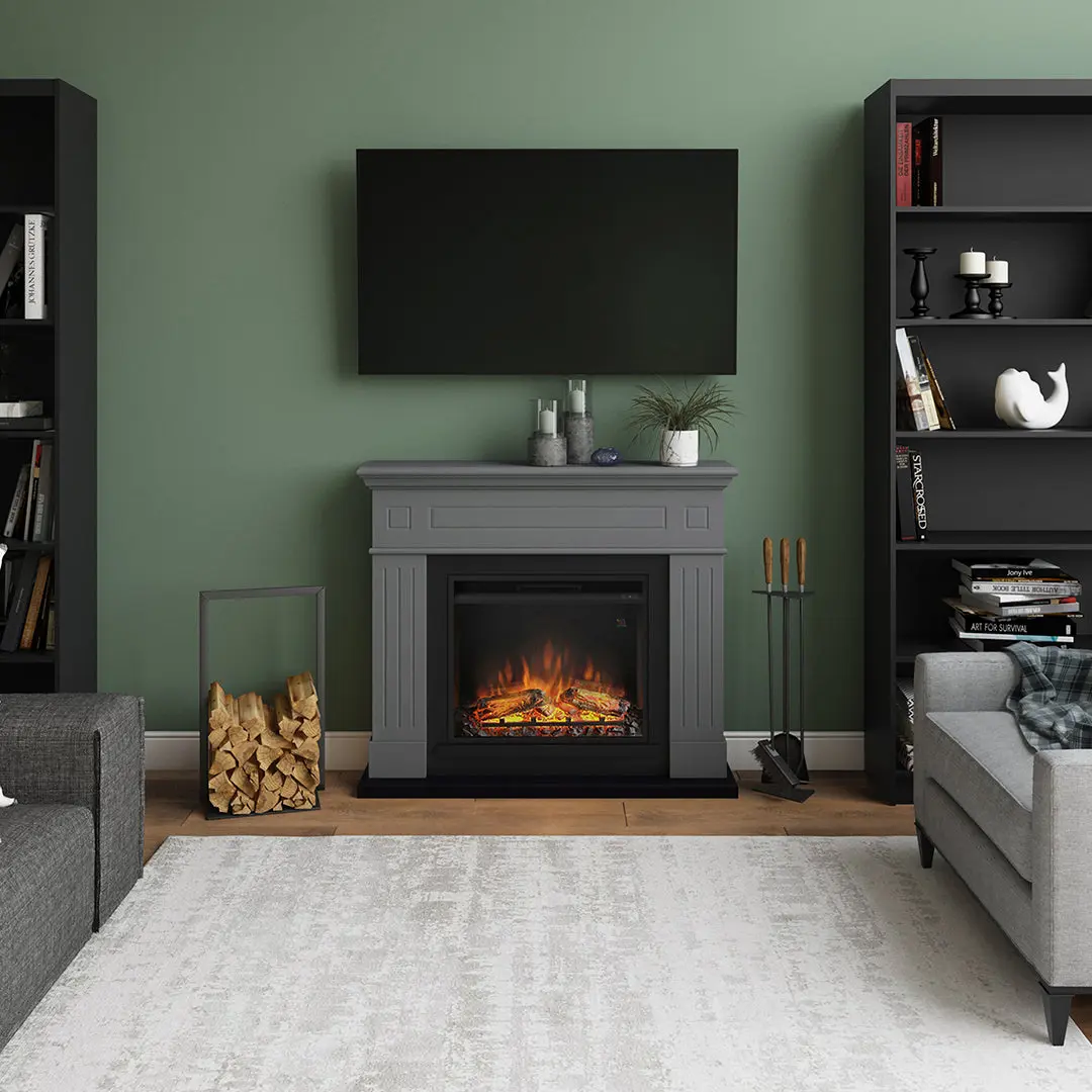 Каминокомплект Tagu Larsen PowerFlame (Solid Grey) - 3