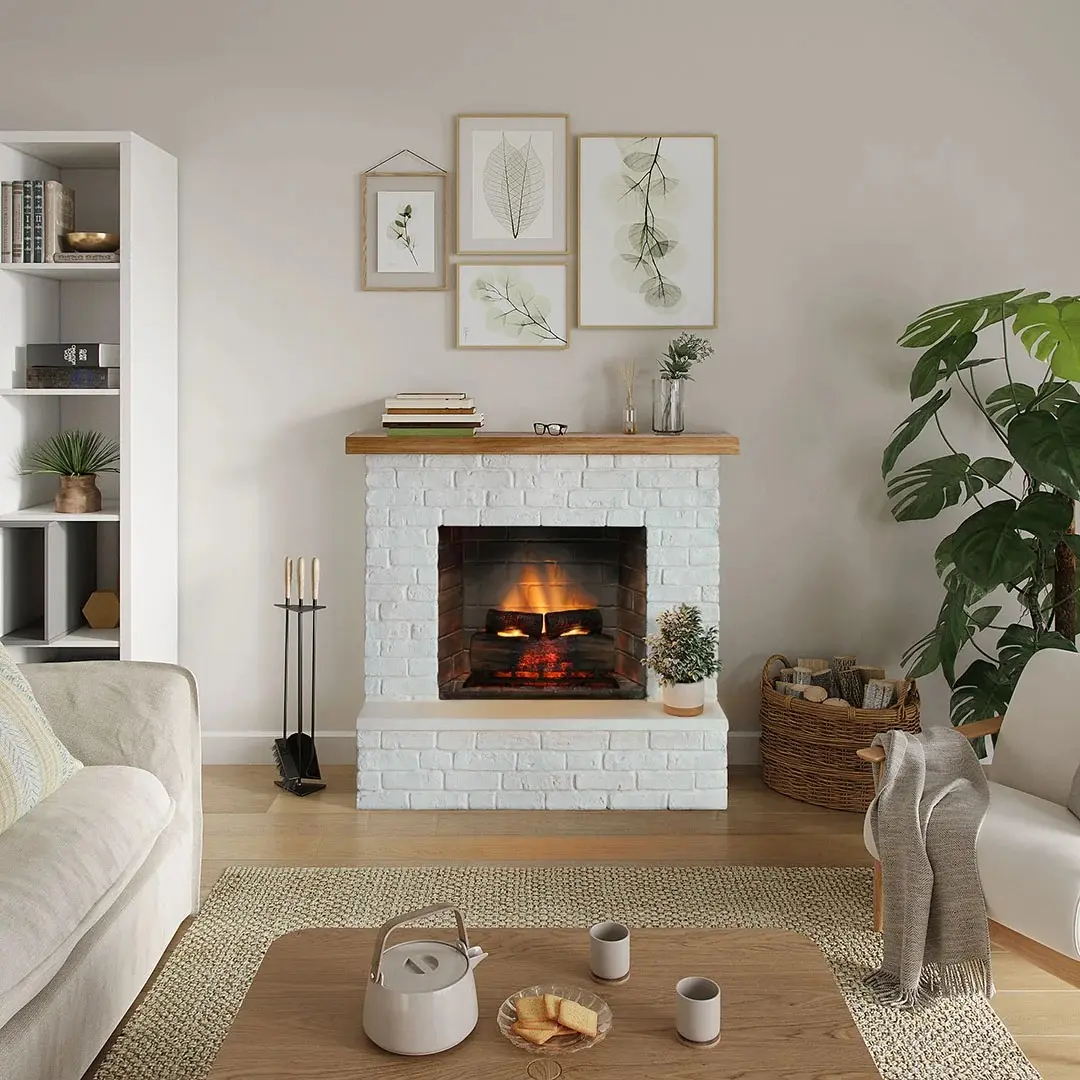 Каминокомплект Tagu Rolf PowerFlame 2 (Brick White) - 3