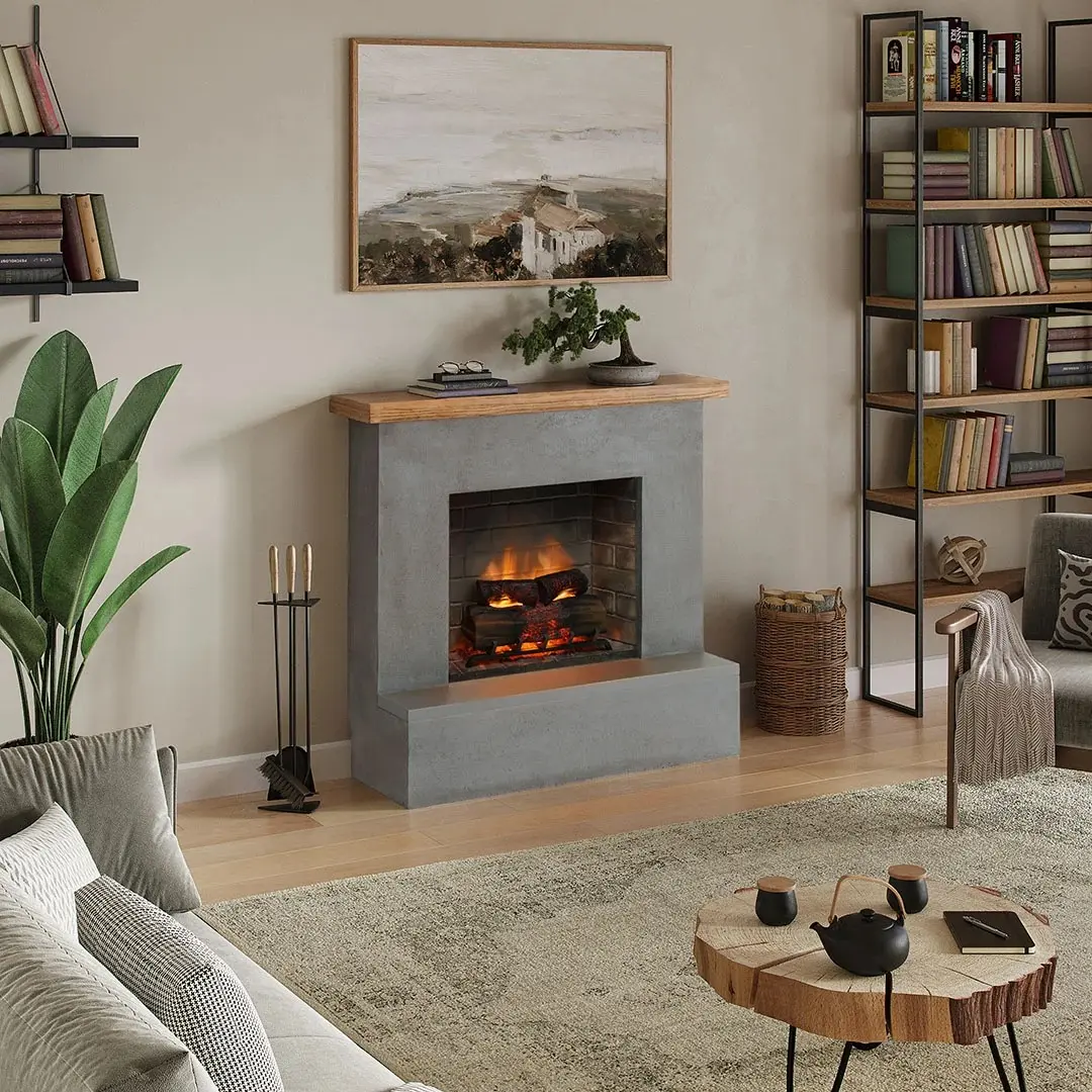Каминокомплект Tagu Rolf PowerFlame 2 (Concrete Grey) - 4