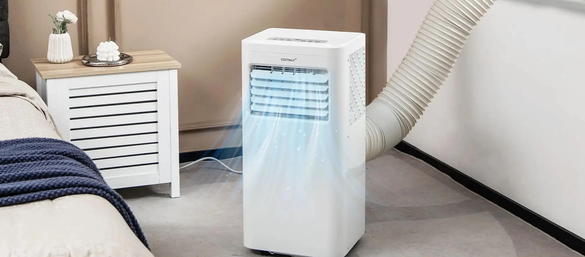 Мобильный кондиционер Costway FP10275DE-WH (White) - 3