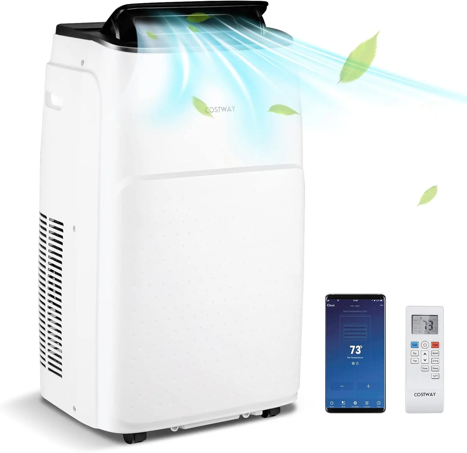 Мобильный кондиционер Costway FP10744DE-WH (White) - 2