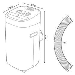 Climatizor mobil GoodHome Takoma WAP-08EK13 (Whtie) Thumb