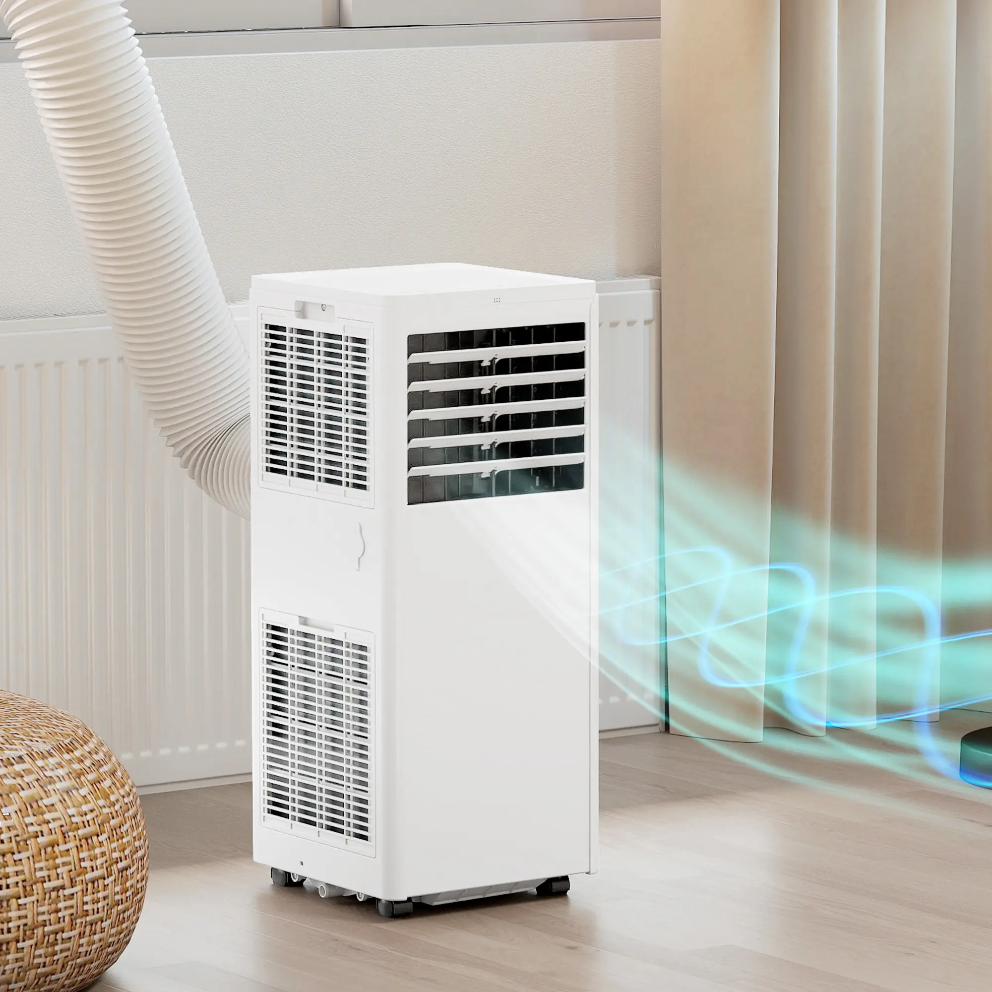 Мобильный кондиционер HomCom 823-074V90WT (White) - 2