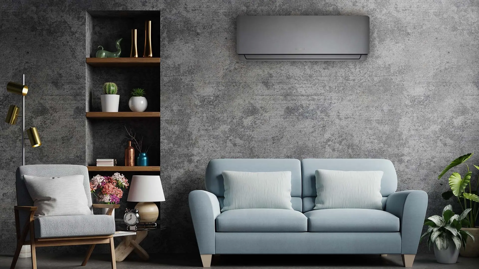 Кондиционер сплит-система Kaisai Geo KGE-18KRHI/KWX-18KRHO (Grey)