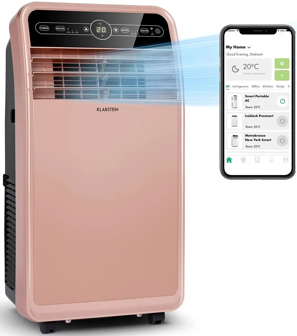 Aparat de aer condiţionat mobil Klarstein Metrobreeze New York Smart 12k (Rosegold) - 3