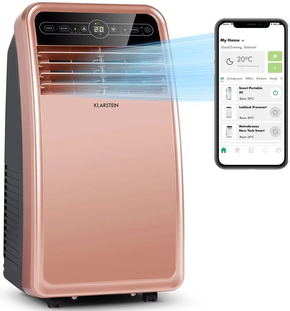 Aparat de aer condiţionat mobil Klarstein Metrobreeze New York Smart 7k (Coral) - 2