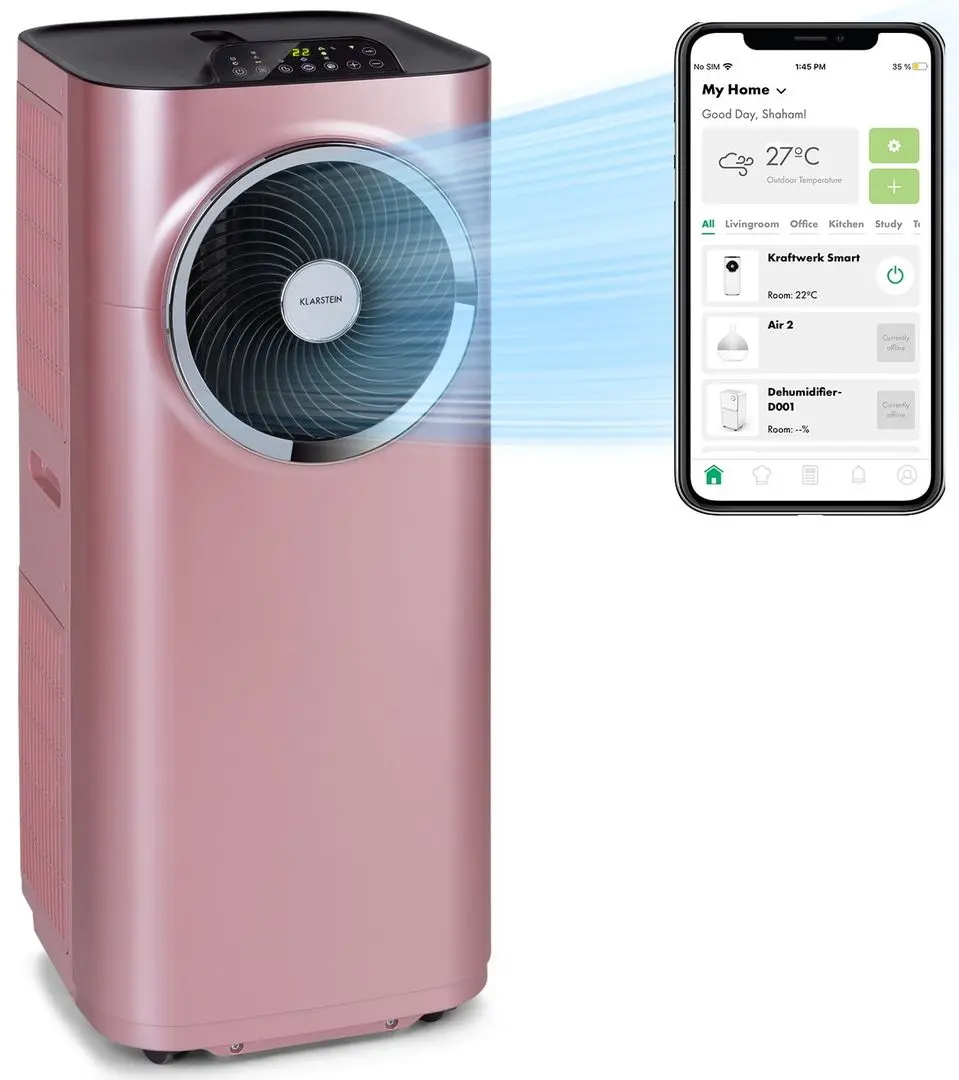 Мобильный кондиционер Klarstein Smart 10K (Rose Gold) - 2