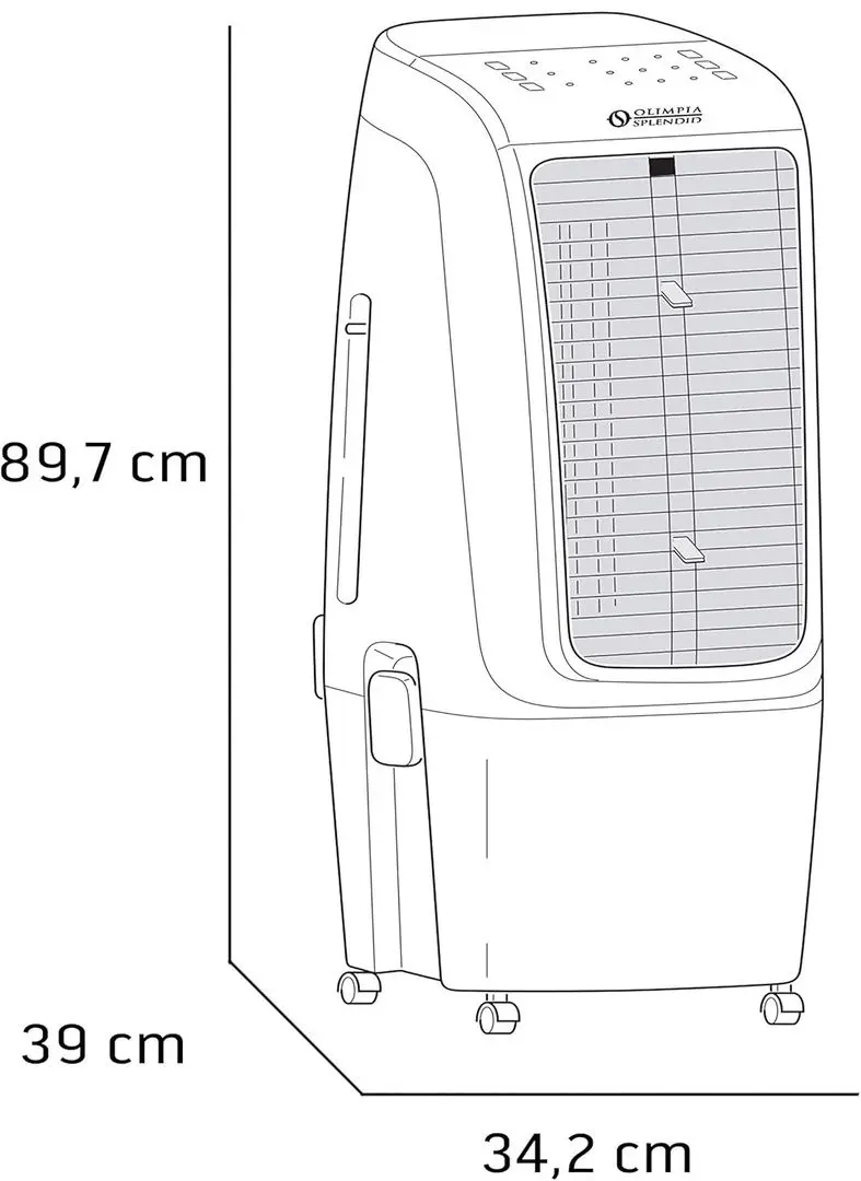 Мобильный кондиционер Olimpia Splendid Peler 20 EU (White/Black) - 9