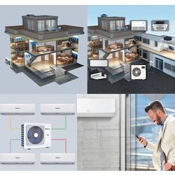 Комплект кондиционеров мультисплит-система Tesla TGS-D21V1212W (White) Thumb