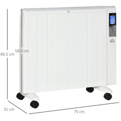 Convector Homcom 820-336V90WT (White) Thumb