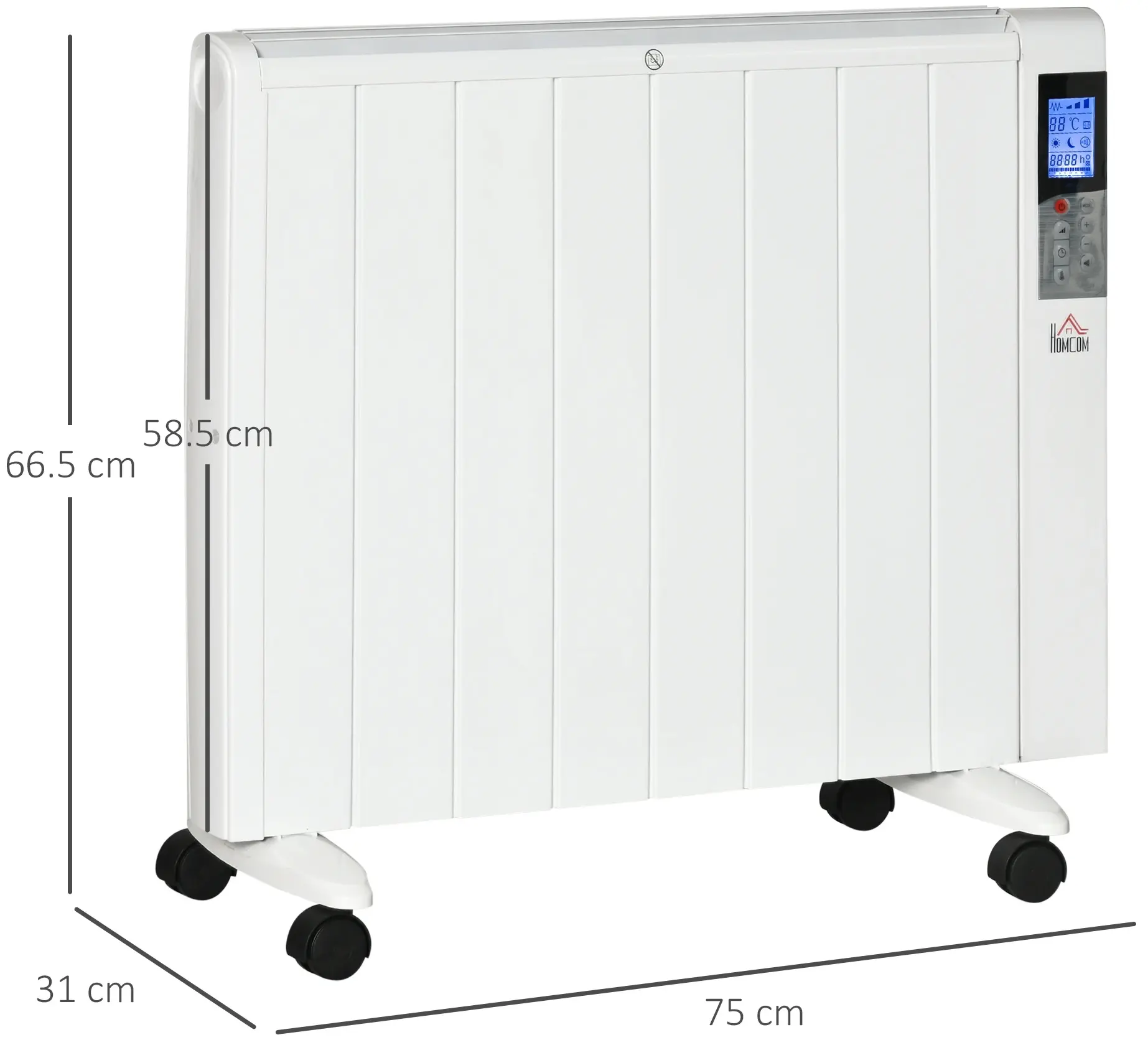 Convector Homcom 820-336V90WT (White) - 7