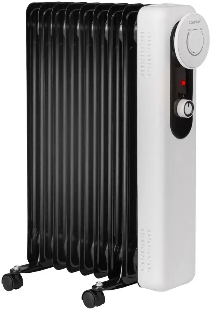 Calorifer electric cu ulei Costway ES10236DE-BK (Black/White)