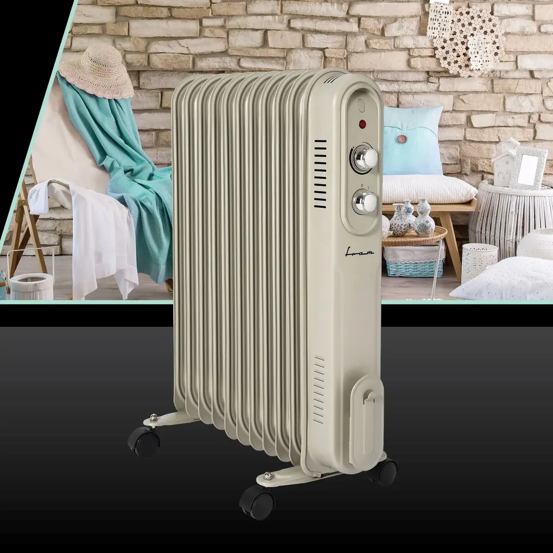 Calorifer electric cu ulei Fram FOH-YR11BG (Cream)