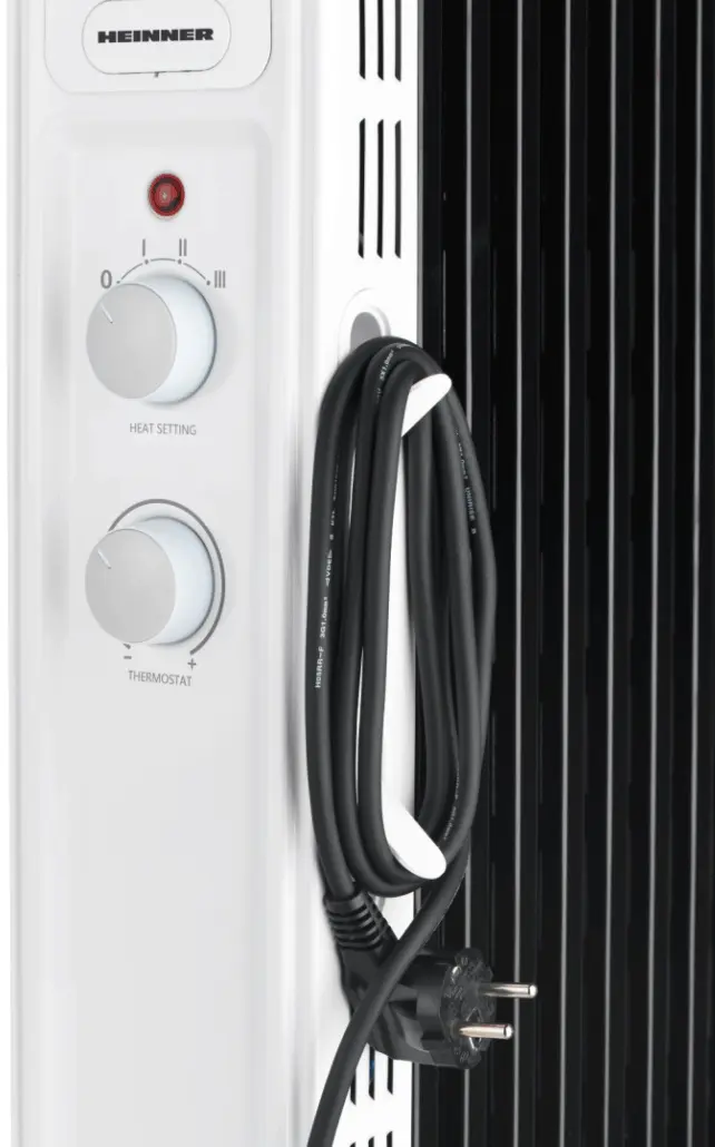 Масляный радиатор Heinner HOH-M13WH-BK (White/Black) - 3