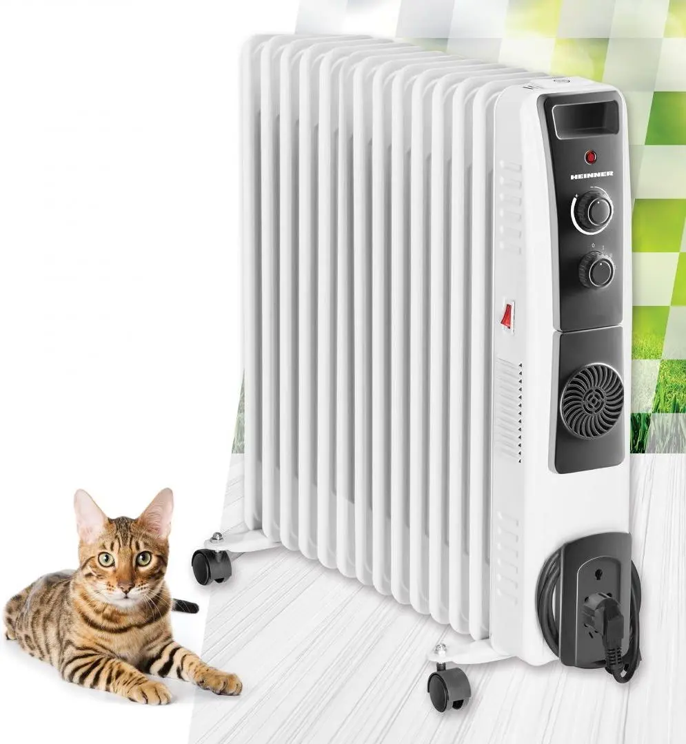 Calorifer electric cu ulei Heinner HOH-YV13BK (White) - 2