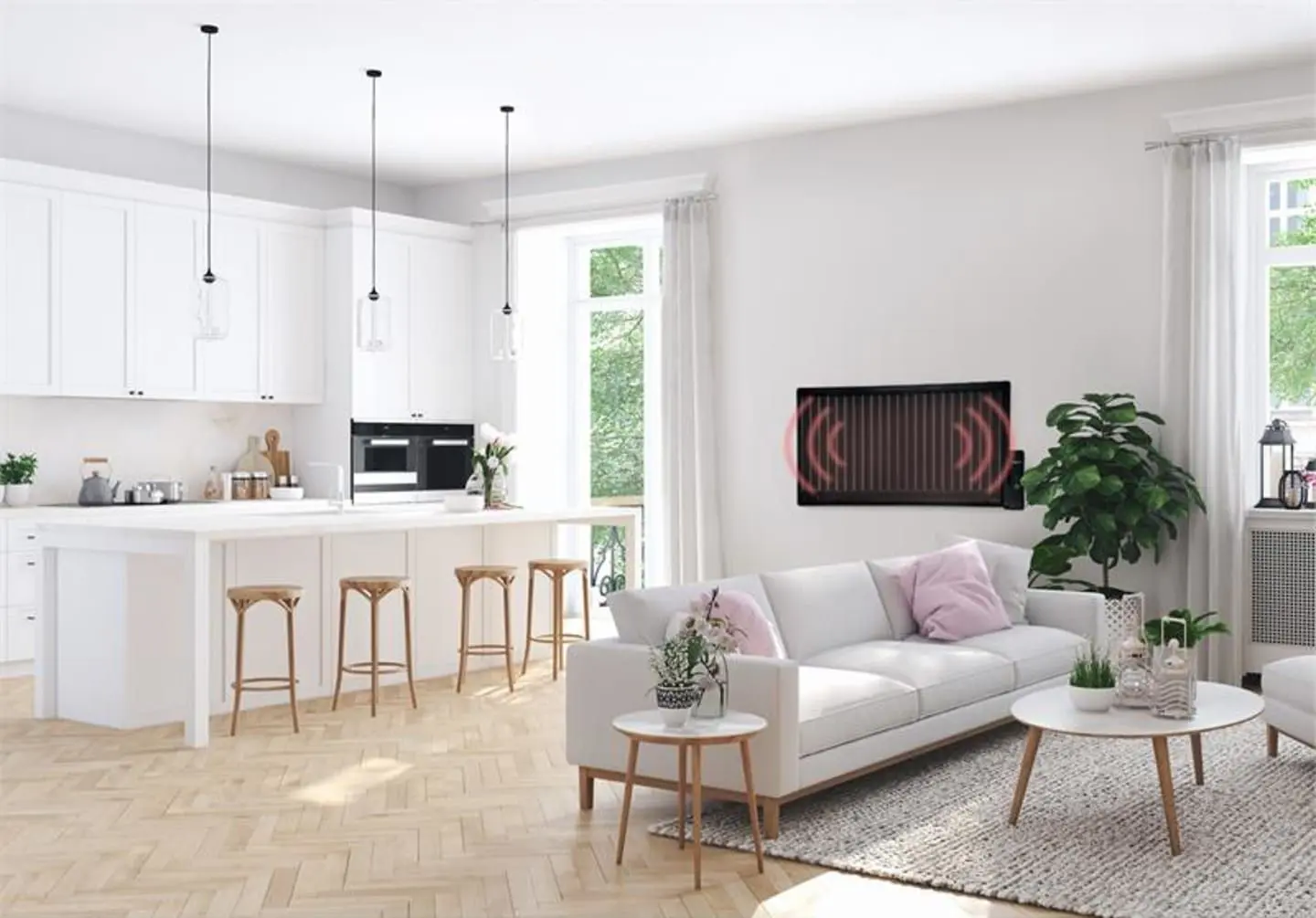 Calorifer electric cu ulei OneConcept Wallander 1000W (Black)