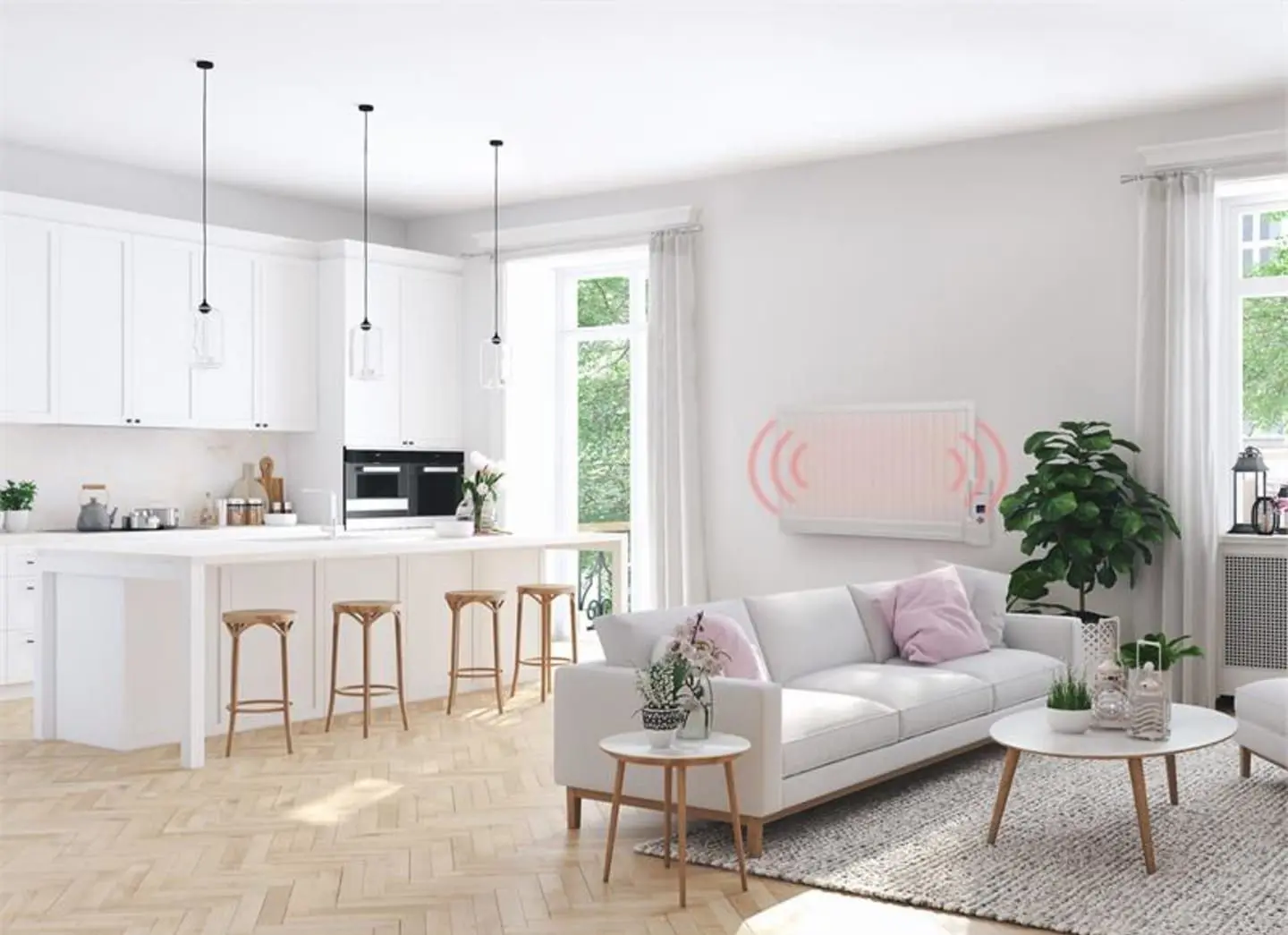 Calorifer electric cu ulei OneConcept Wallander 800W (White)