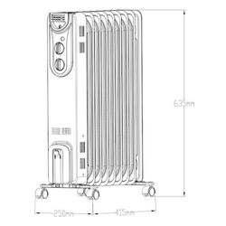 Calorifer electric cu ulei OPP CYBL20-9 (White) Thumb