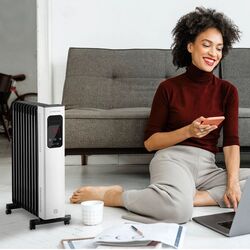 Масляный радиатор Trotec TRH 28 E (White/Black) Thumb