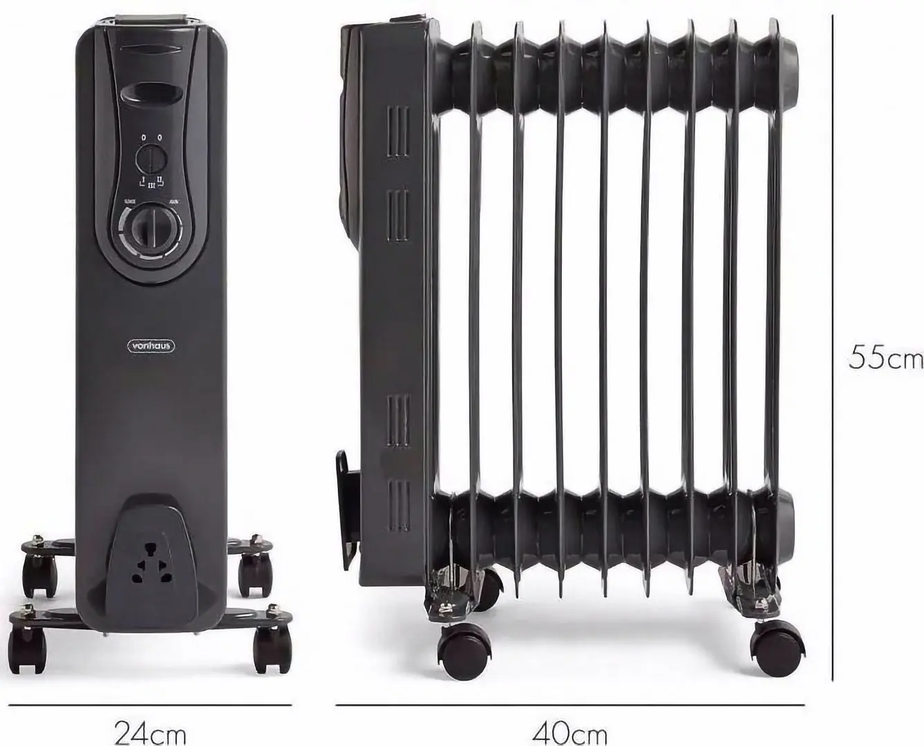 Calorifer electric cu ulei VonHaus 2500729 (Grey)