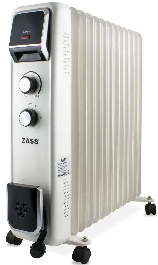 Масляный радиатор Zass Zr 13 E (Black/White)