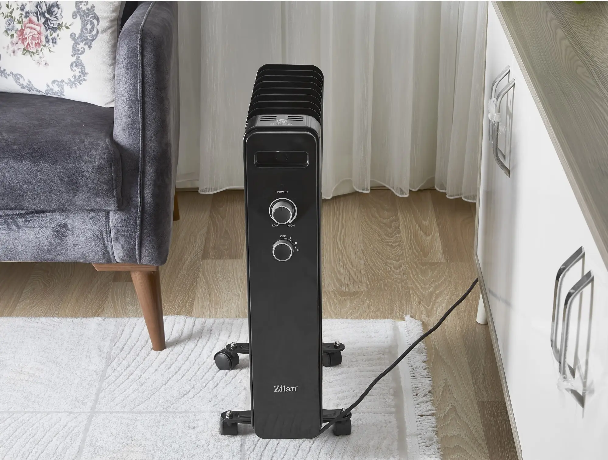 Calorifer electric cu ulei Zilan ZLN8443 (Black)