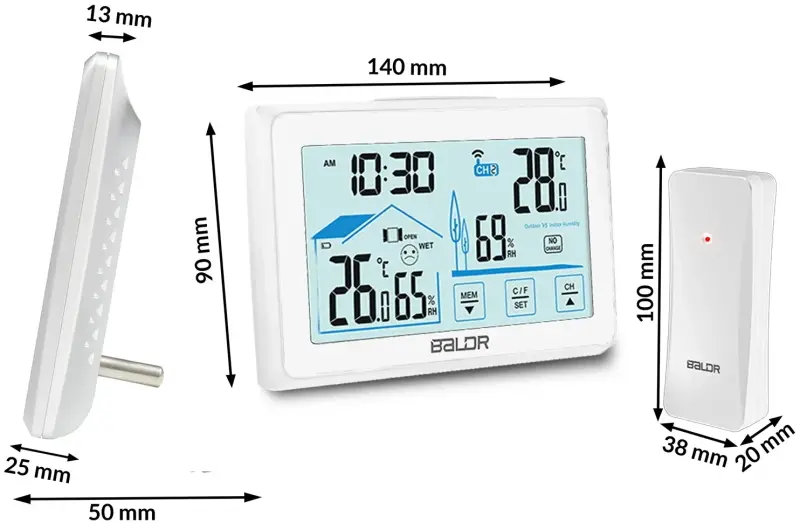 Метеостанция Baldr BD-910 391001 (White) - 3