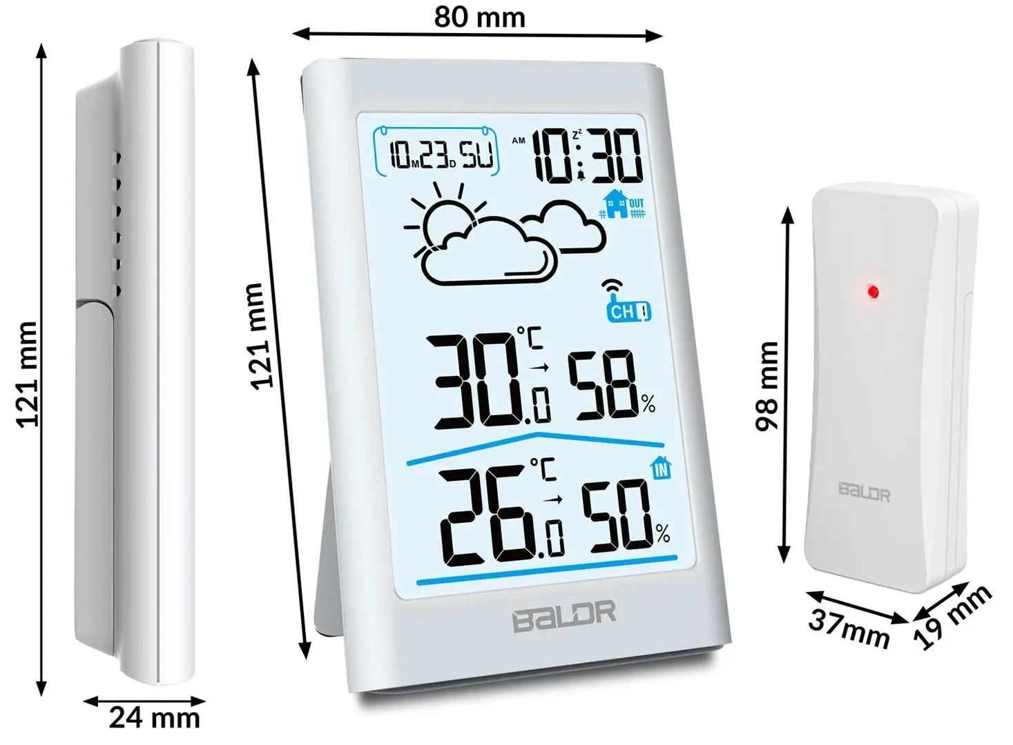 Statie meteorologica Baldr BD-911 (White)