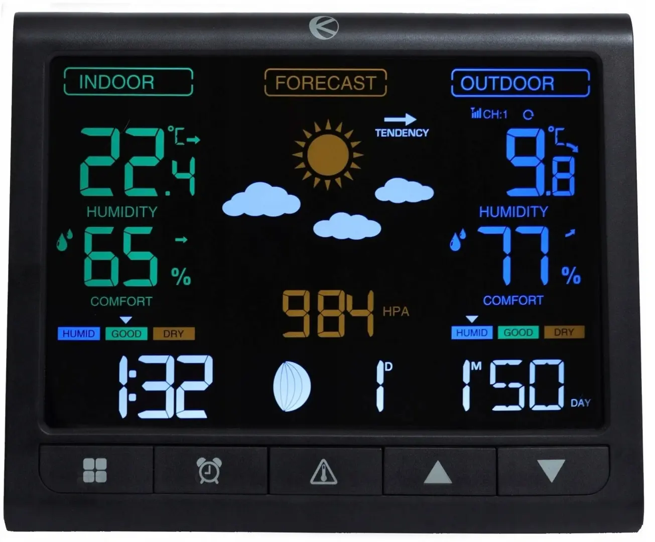 Statie meteorologica Bauerkraft G-967 (Black)