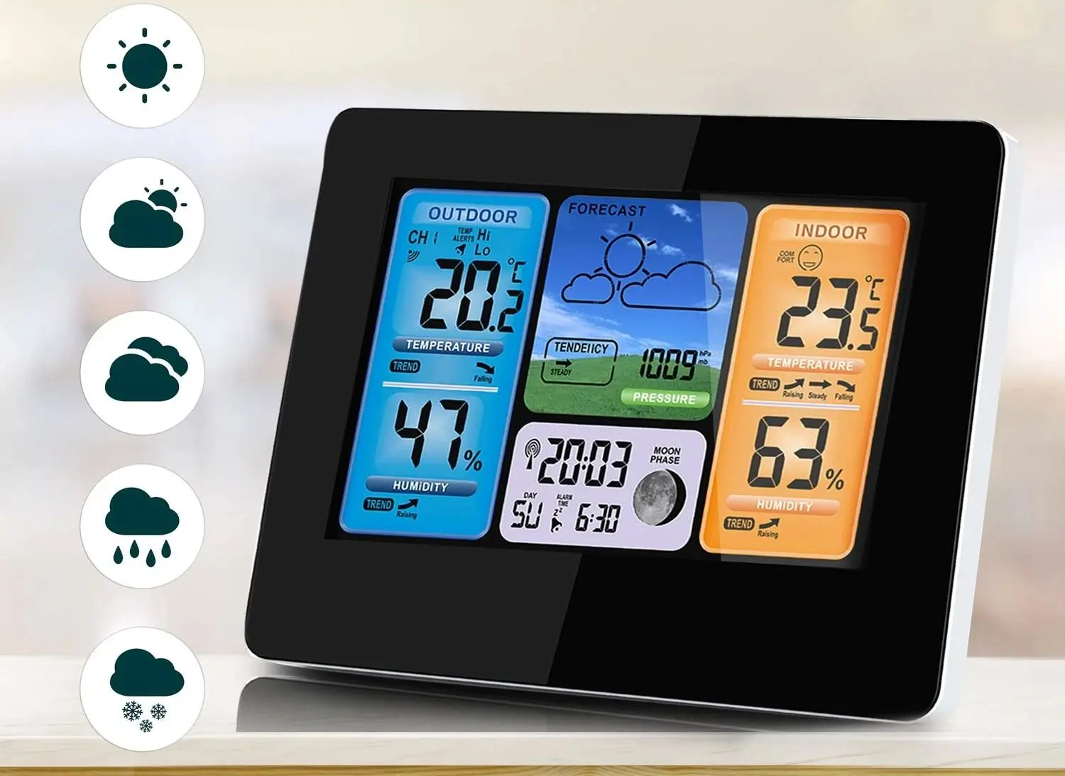 Statie meteorologica Berdsen BD-902 (Black)