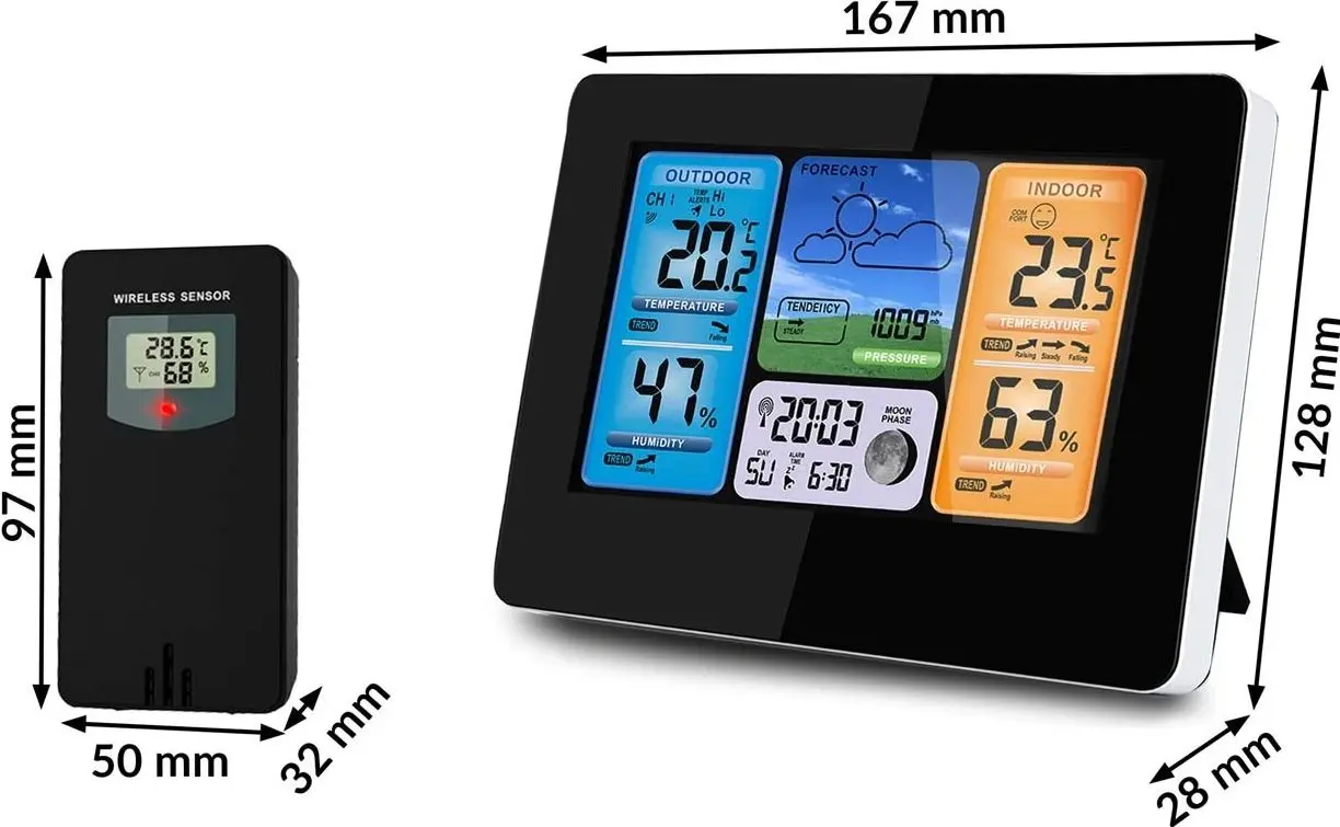 Statie meteorologica Berdsen BD-902 (Black)