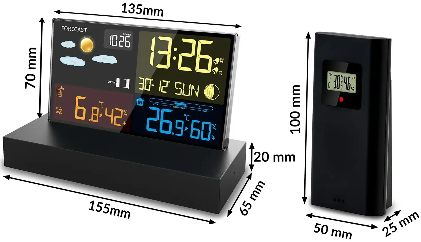 Statie meteorologica Berdsen BD-912 391200 (Black) - 3