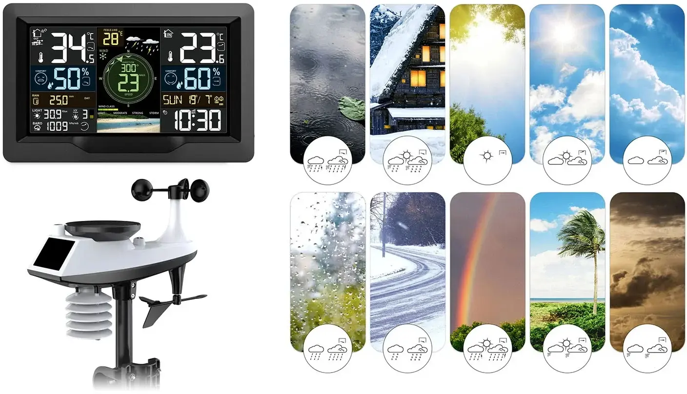 Statie meteorologica Berdsen BD-914 391400 (Black/White) - 15