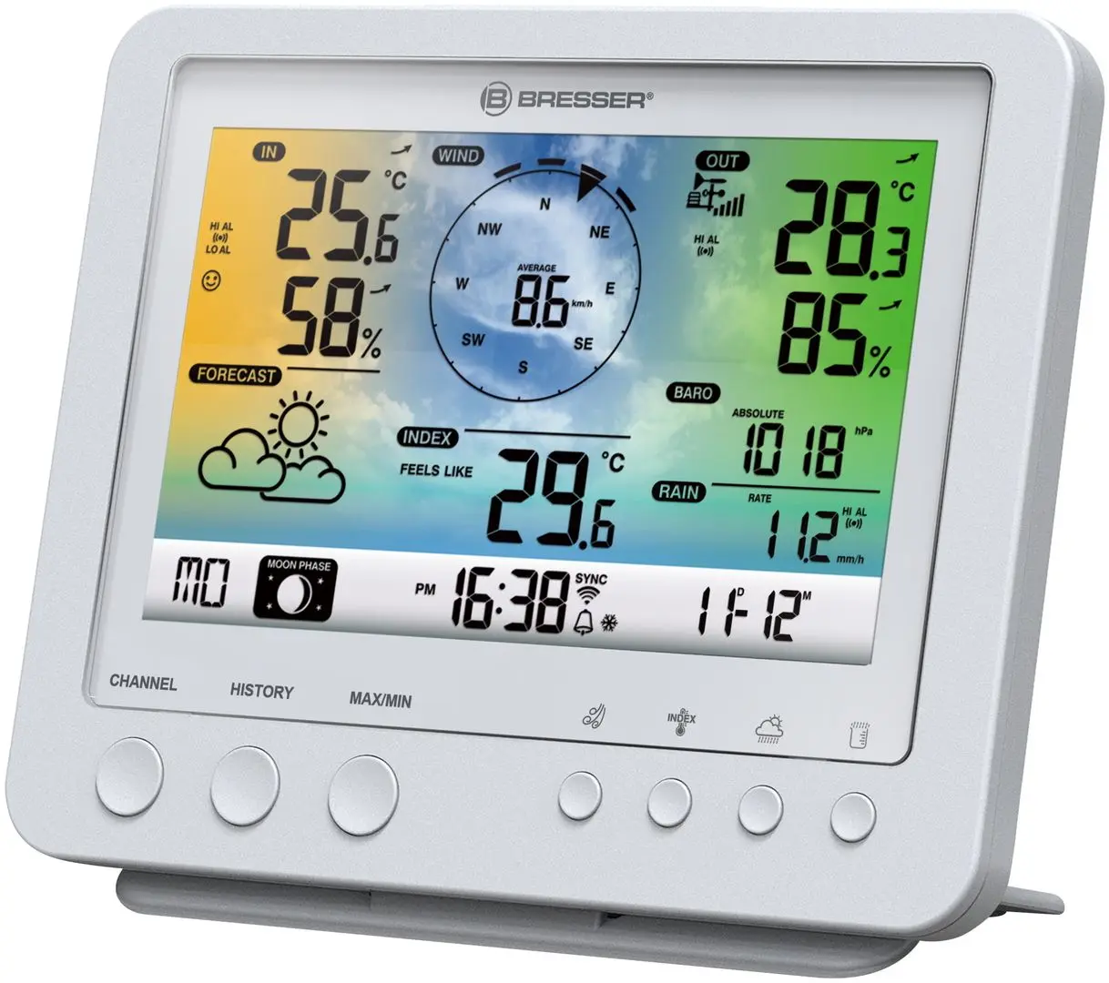 Statie meteorologica 5in1 Bresser WiFi (White)