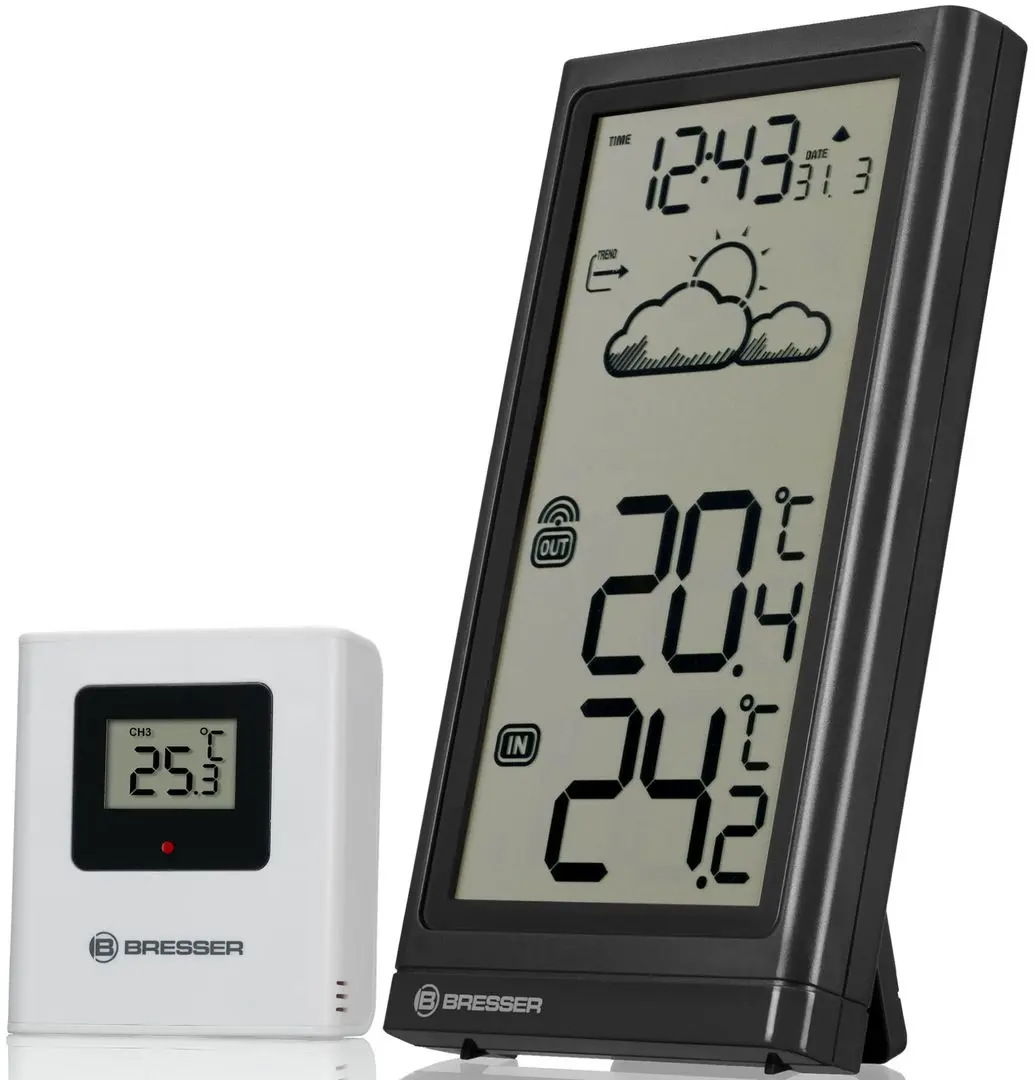 Statie meteorologica Bresser RC Weather Station Meteo Temp (Black)
