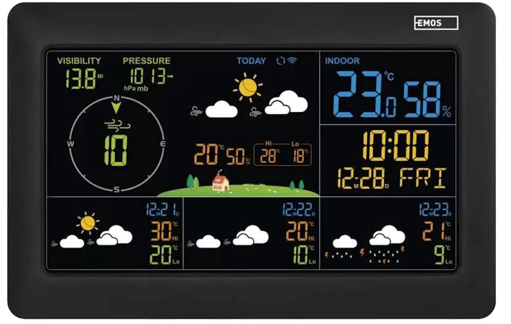Startie meteorologica Emos E0389 (Black)