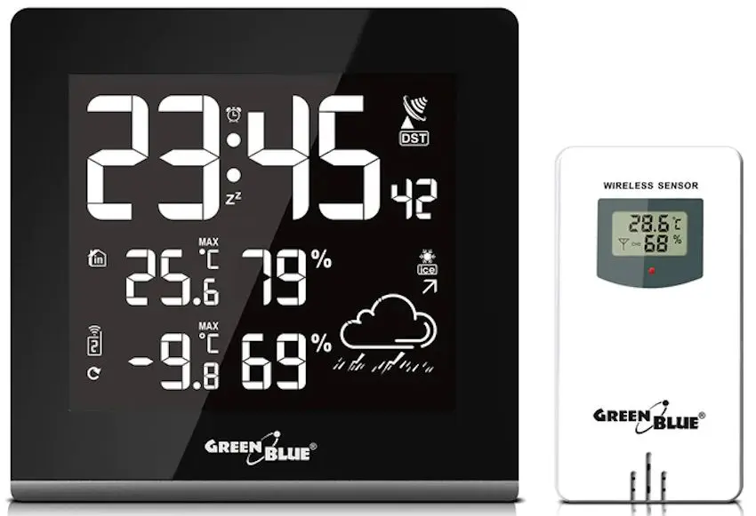 Startie meteorologica GreenBlue GB151 (Black/White)