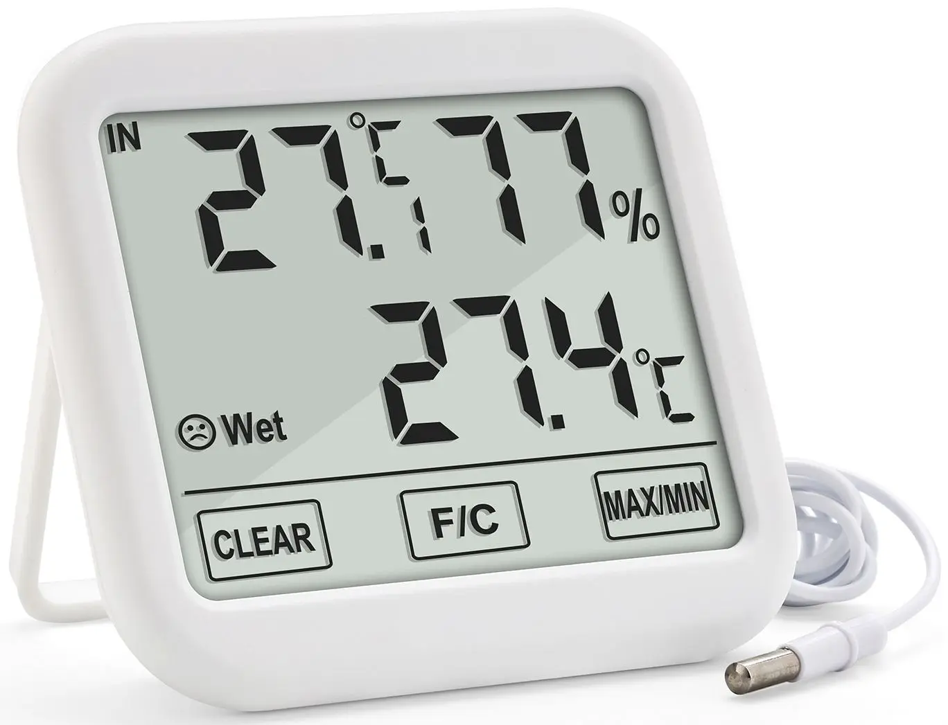 Термогигрометр GreenBlue GB381 (White)