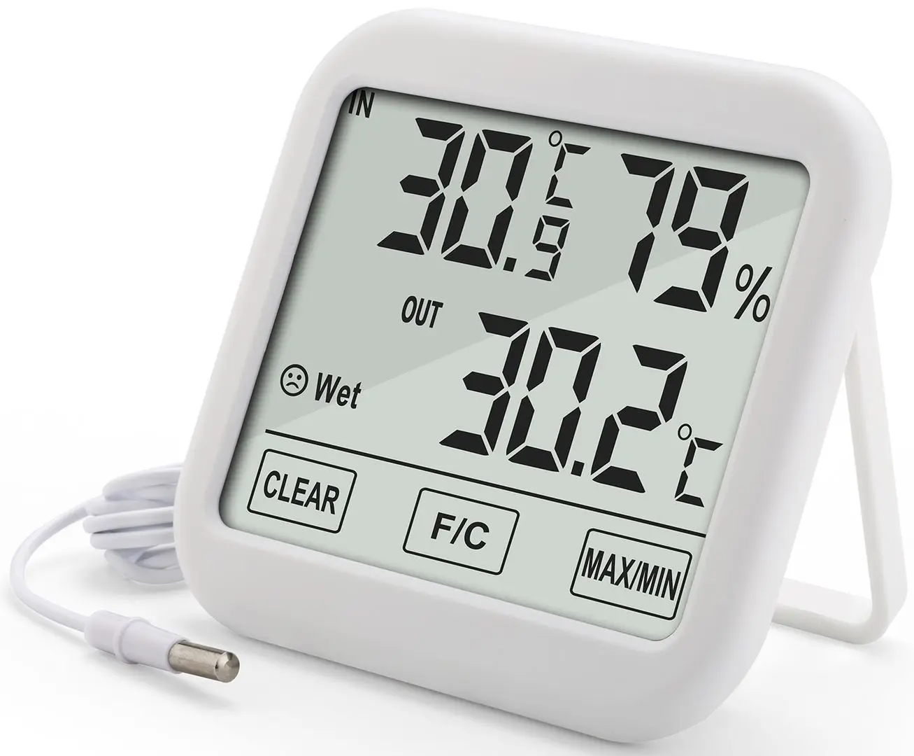 Термогигрометр GreenBlue GB381 (White)