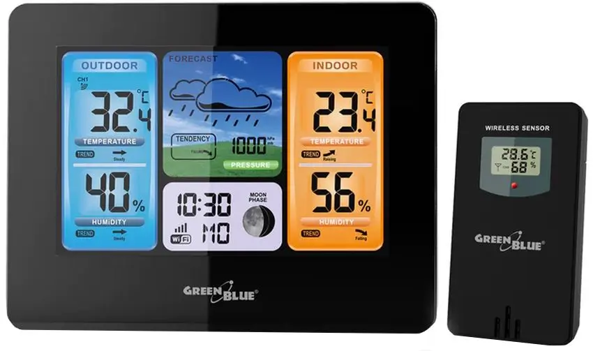 Statie meteorologica GreenBlue GB522 (Black)
