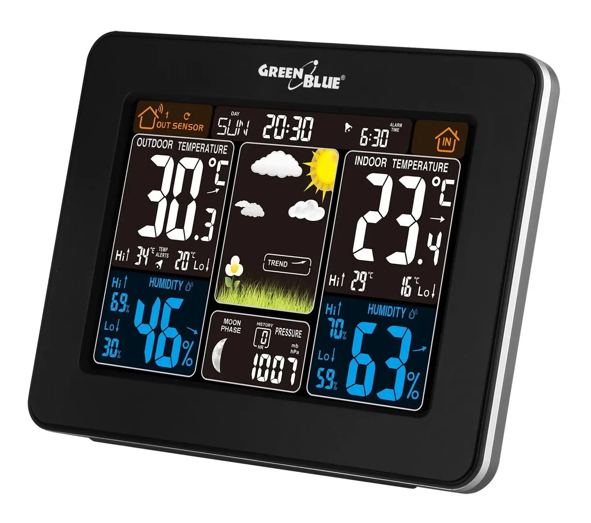 Statie meteorologica GreenBlue GB523 (Black) - 2