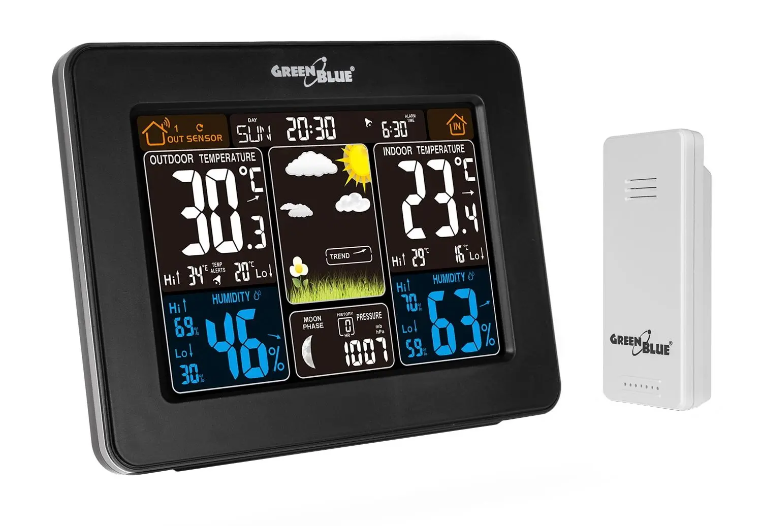 Statie meteorologica GreenBlue GB523 (Black)