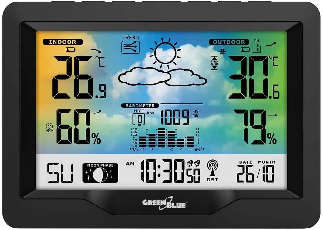 Startie meteorologica GreenBlue GB540 (Black) - 2
