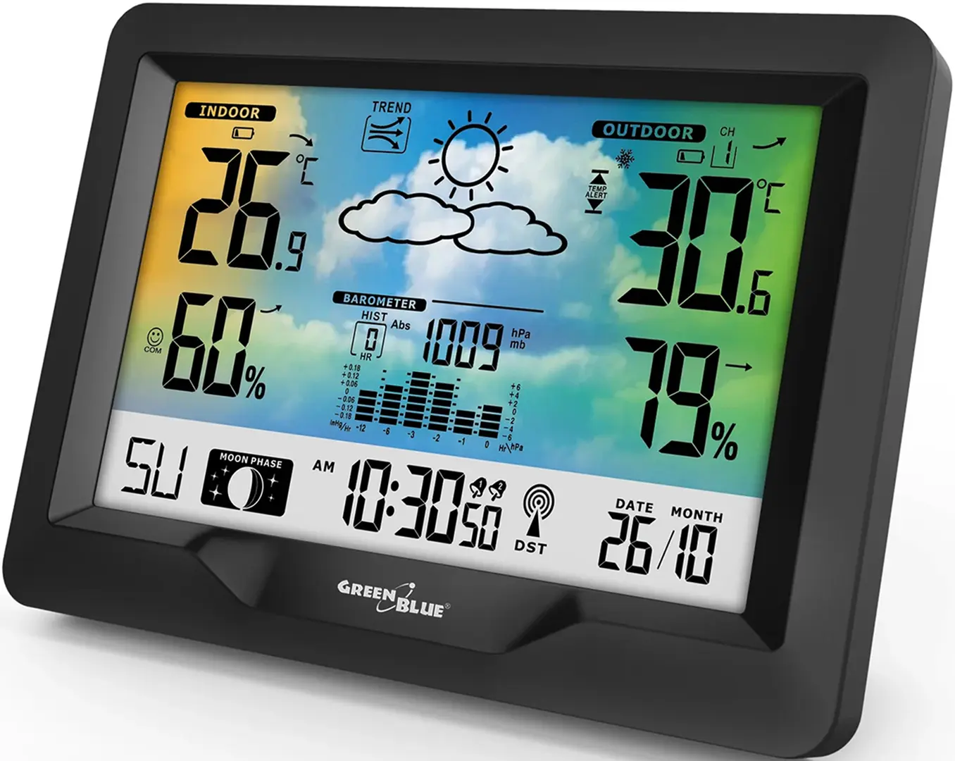 Statie meteorologica GreenBlue GB540N (Black)