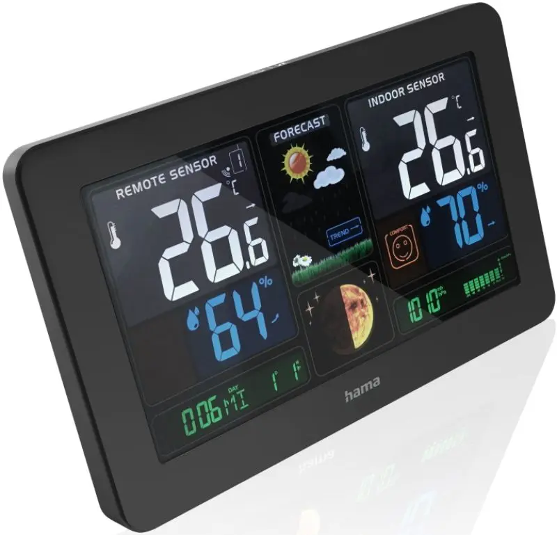 Statie meteorologica Hama Premium 186380 (Black) - 2